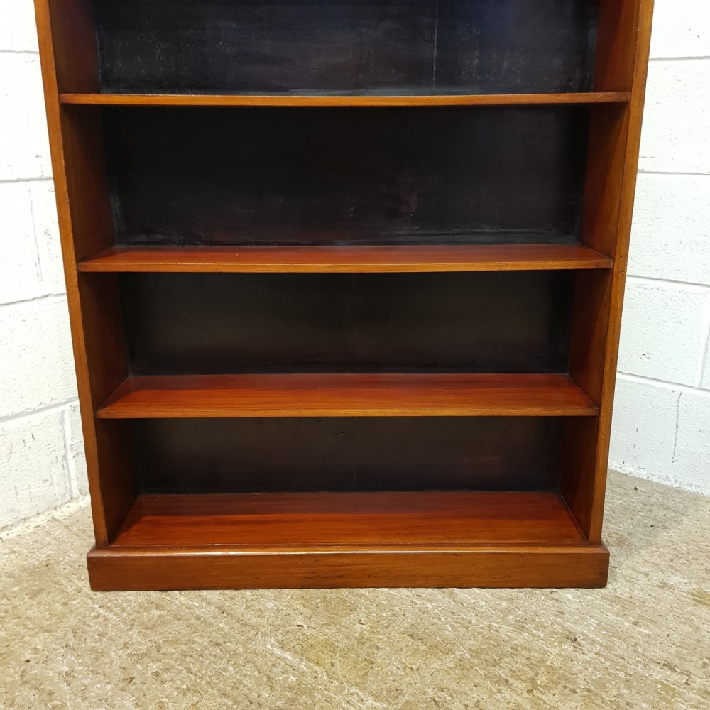 ANTIQUE VICTORIAN MAHOGANY OPEN BOOKCASE C1880 View V