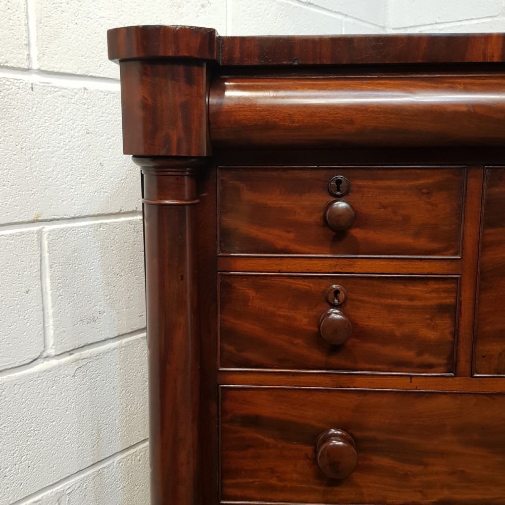 ANTIQUE VICTORIAN MAHOGANY CHEST OF DRAWERS C1860 View IV