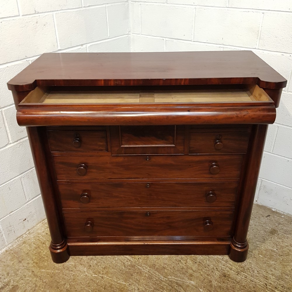 ANTIQUE VICTORIAN MAHOGANY CHEST OF DRAWERS C1860 View VII
