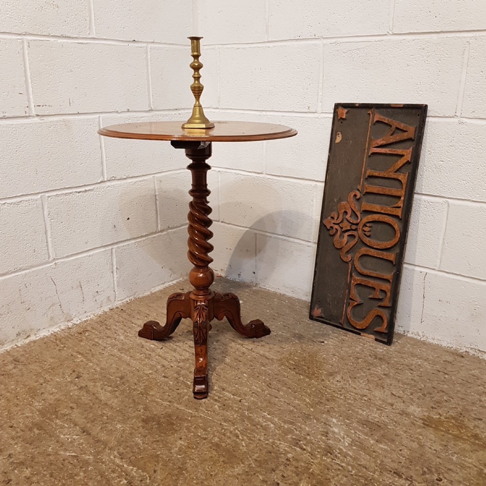 ANTIQUE VICTORIAN INLAID BURR WALNUT TRIPOD GAMES TABLE C1880 View IV