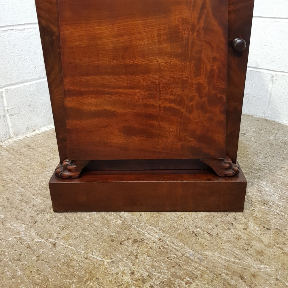 ANTIQ PAIR WILLIAM 1V MAHOGANY BEDSIDE CABINETS C1830 View IV