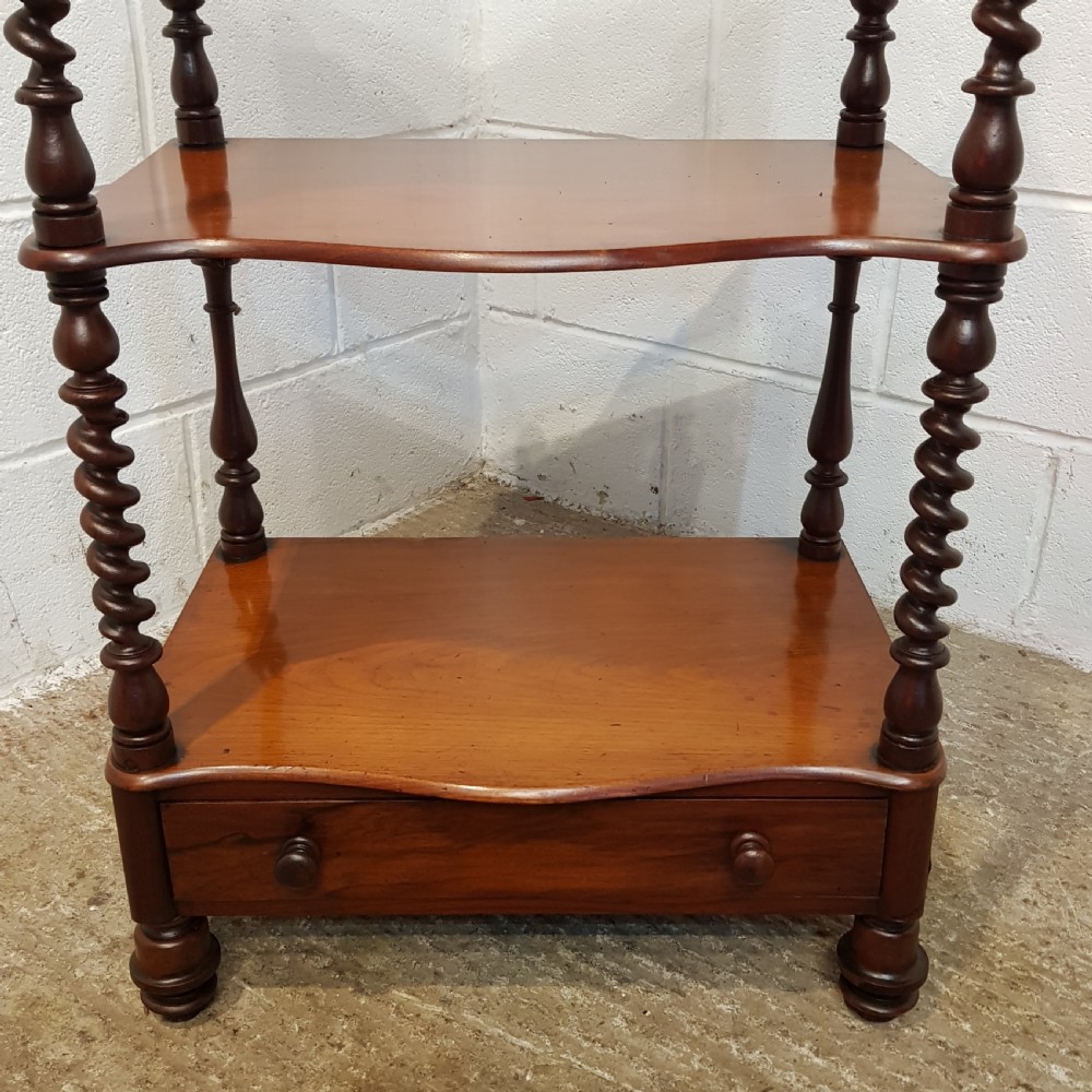 ANTIQUE  VICTORIAN INLAID MAHOGANY WHAT NOT C1880 View II