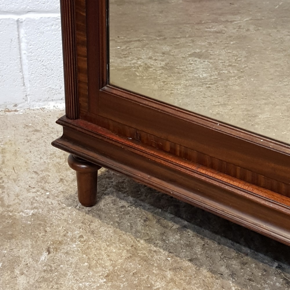 ANTIQUE LATE VICTORIAN MAHOGANY TRIPLE WARDROBE C1890 View VIII