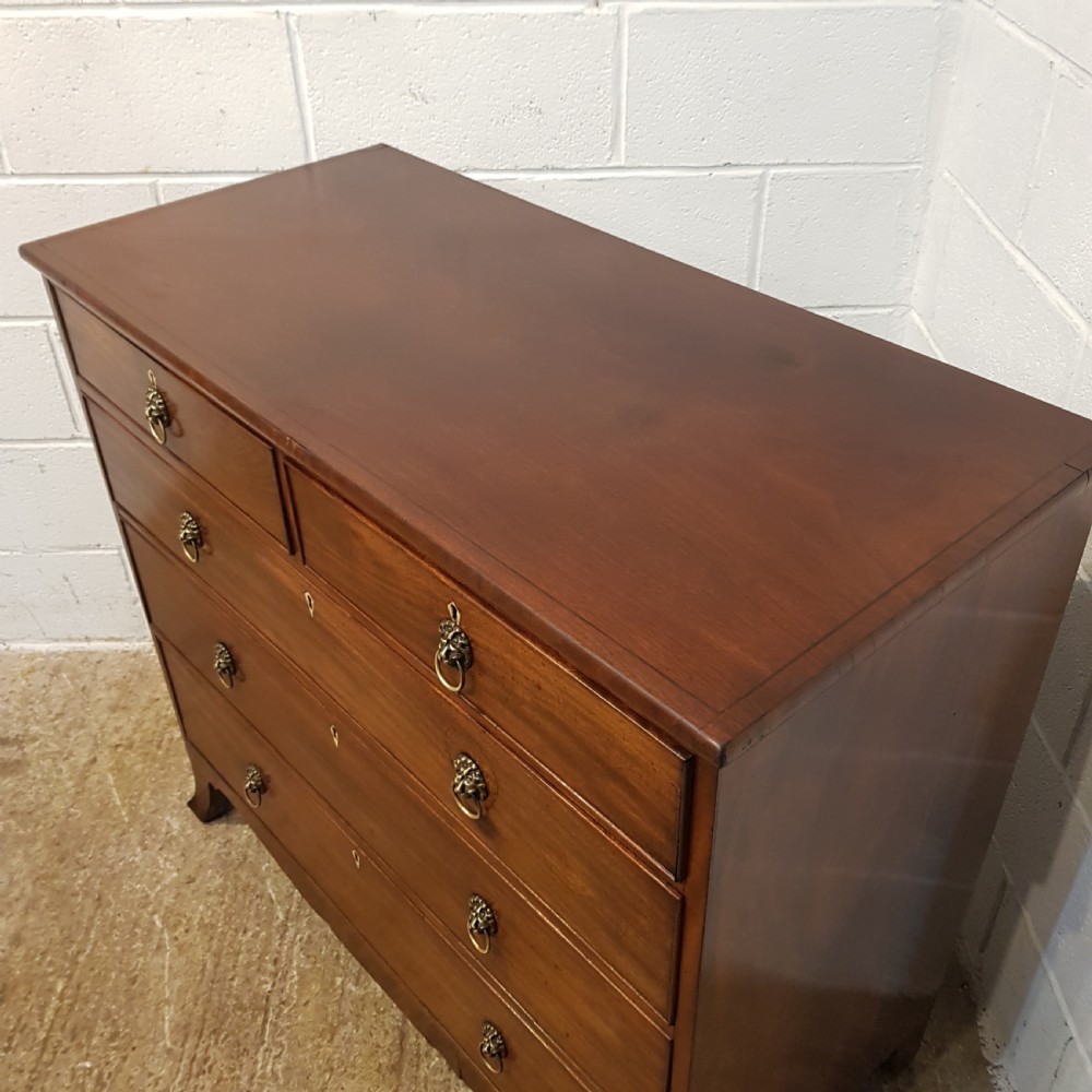 ANTIQUE REGENCY MAHOGANY CHEST OF  DRAWERS C1820 View V