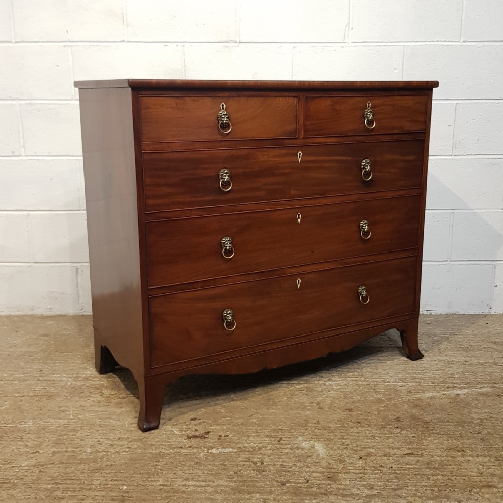 ANTIQUE REGENCY MAHOGANY CHEST OF  DRAWERS C1820 View VI