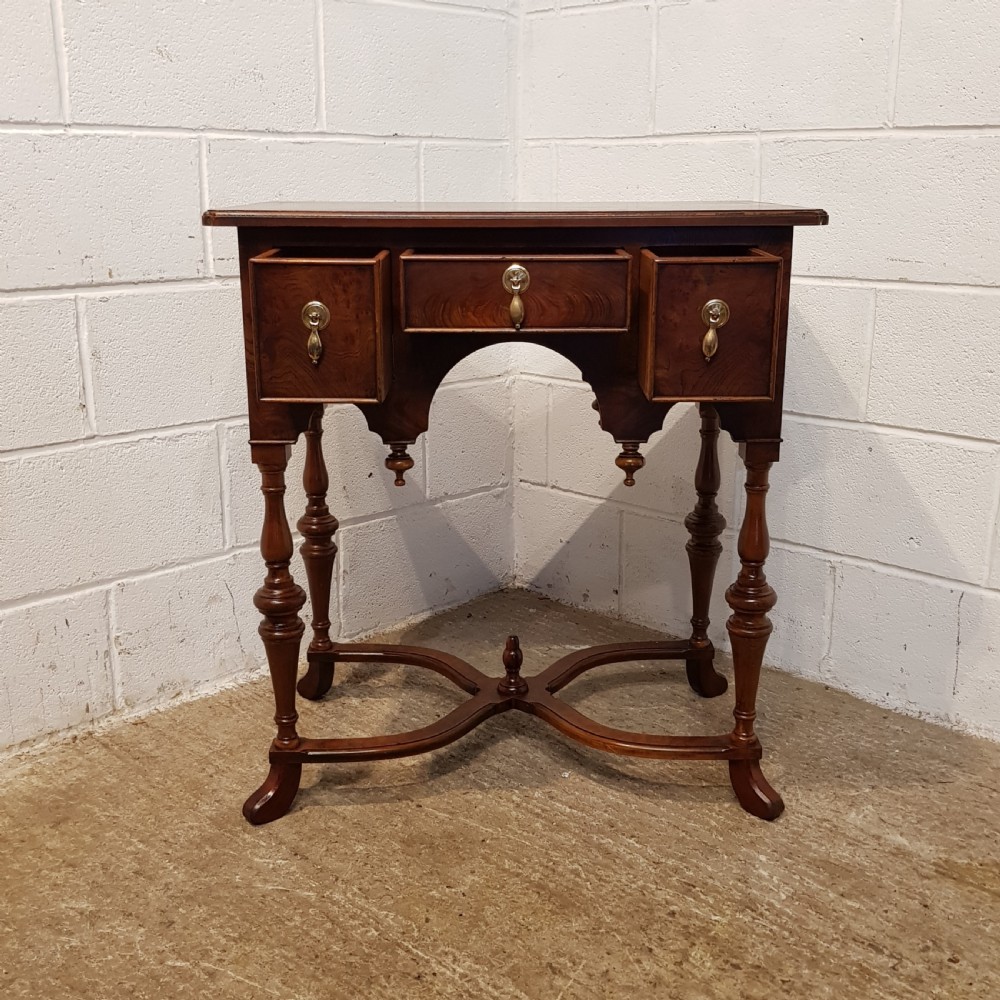ANTIQUE WALNUT LOWBOY C1920  View V