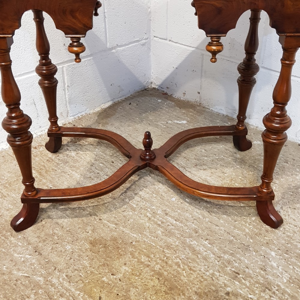 ANTIQUE WALNUT LOWBOY C1920  View IX