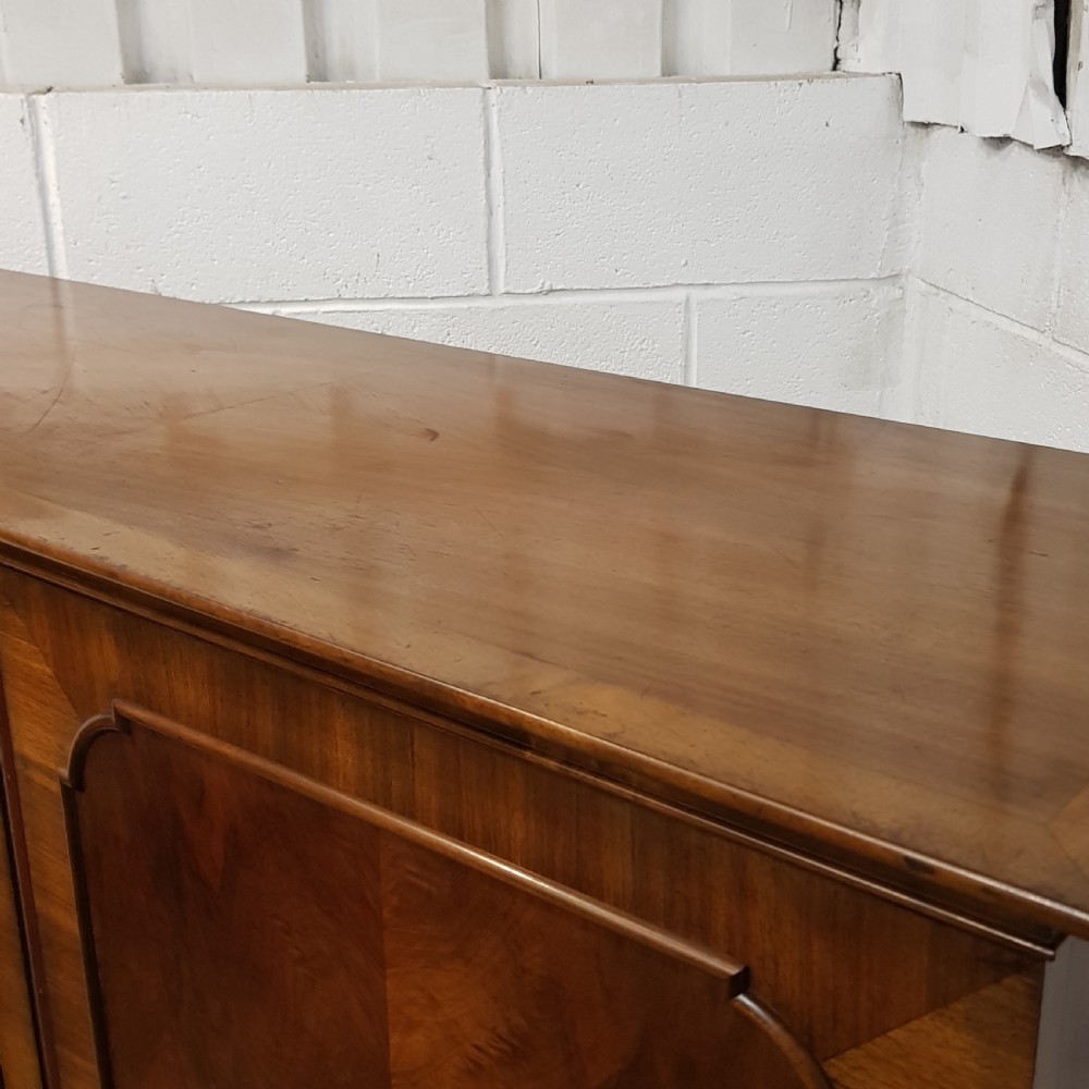 ANTIQUE BURR WALNUT LINEN CABINET C1920 View IV