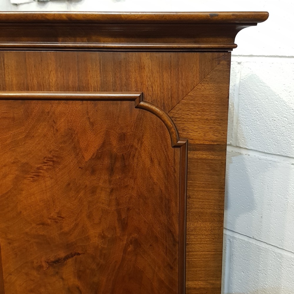 ANTIQUE BURR WALNUT LINEN CABINET C1920 View VI