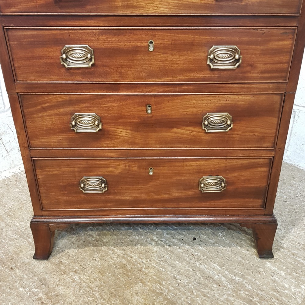 ANTIQUE 18TH CENTURY MAHOGANY DWARF CHEST OF DRAWERS C1780 View IV