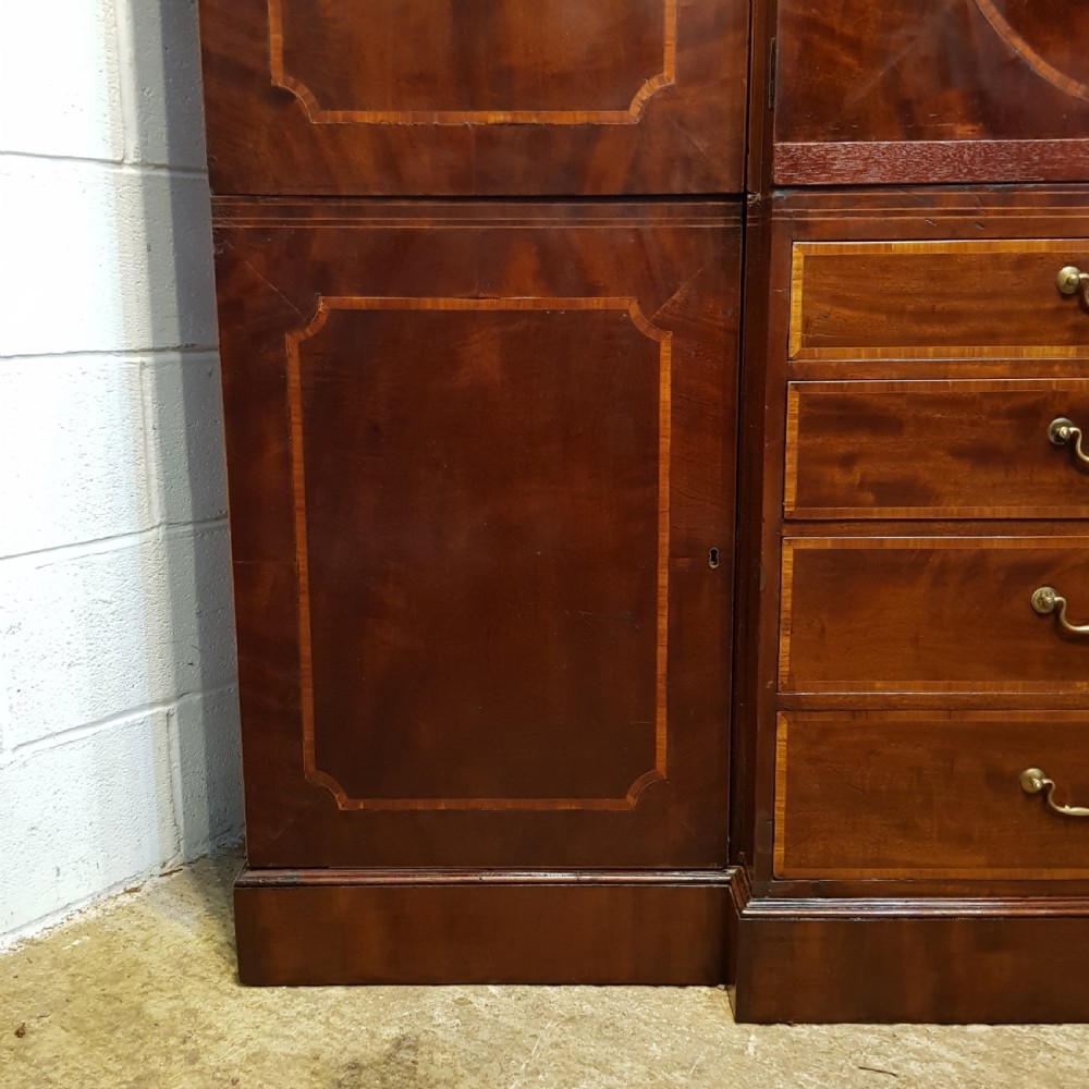 ANTIQUE REGENCY MAHOGANY  BREAKFRONT TRUPLE WARDROBE COMPACTUM C1820 View X