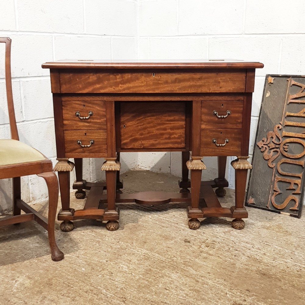 ANTIQUE 19TH CENTURY FLEMISH WALNUT SECRETAIRE  DESK C1880