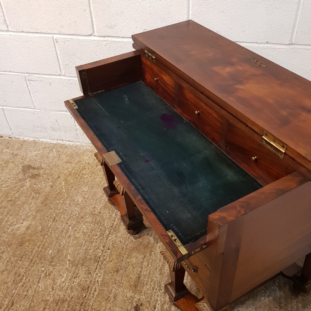 ANTIQUE 19TH CENTURY FLEMISH WALNUT SECRETAIRE  DESK C1880 View V