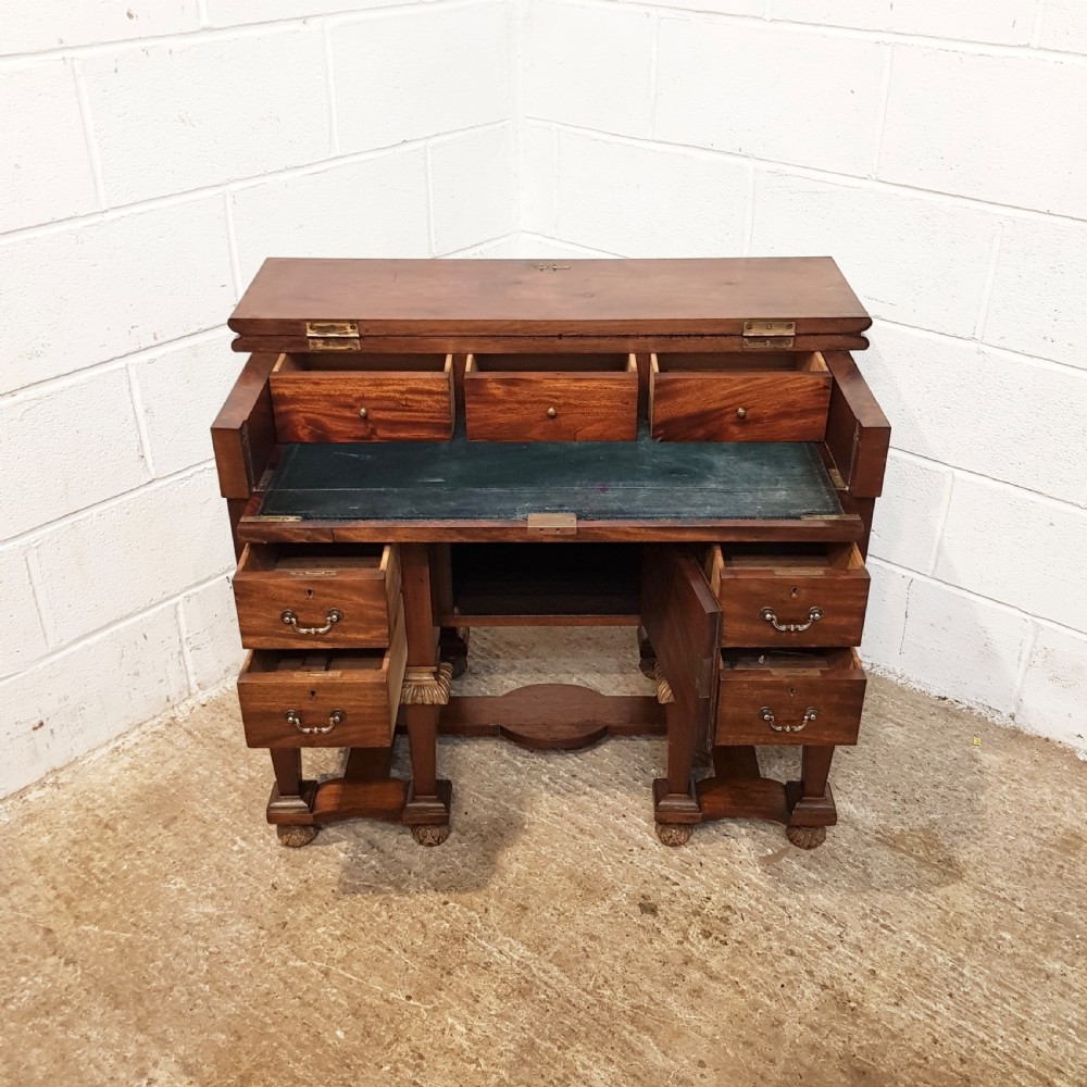 ANTIQUE 19TH CENTURY FLEMISH WALNUT SECRETAIRE  DESK C1880 View VI