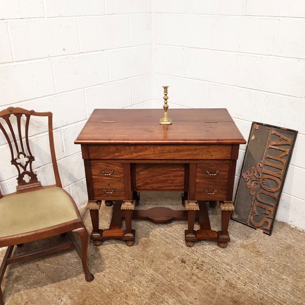 ANTIQUE 19TH CENTURY FLEMISH WALNUT SECRETAIRE  DESK C1880 View X