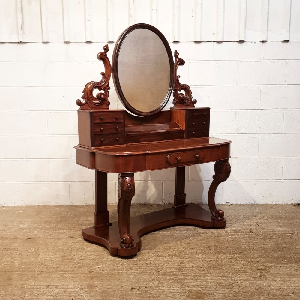 ANTIQUE VICTORIAN MAHOGANY DUCHESSE DRESSING TABLE C1880