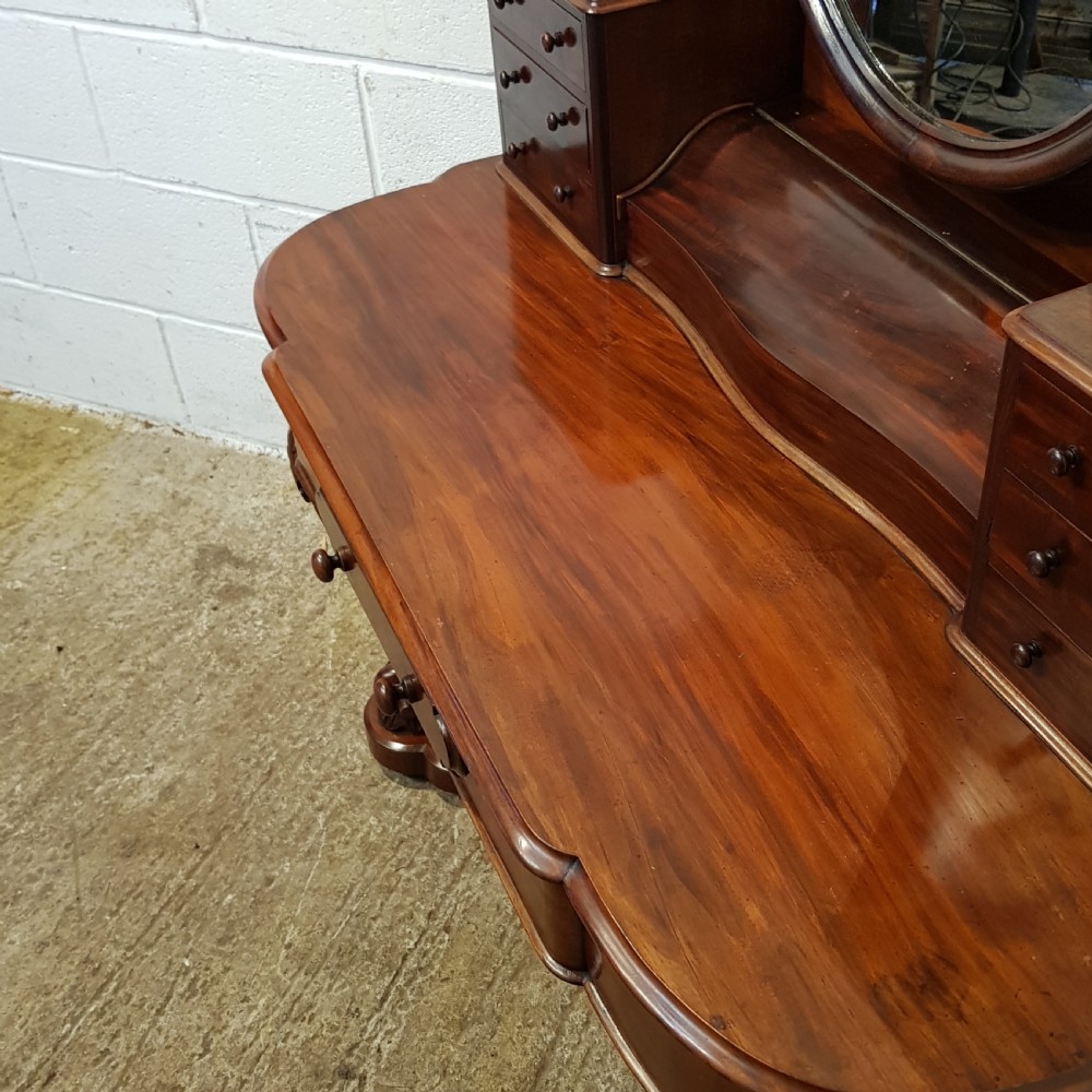 ANTIQUE VICTORIAN MAHOGANY DUCHESSE DRESSING TABLE C1880 View II