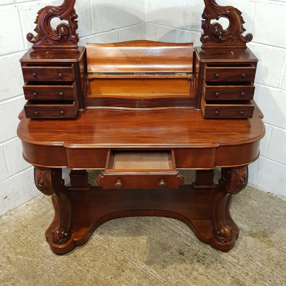 ANTIQUE VICTORIAN MAHOGANY DUCHESSE DRESSING TABLE C1880 View III