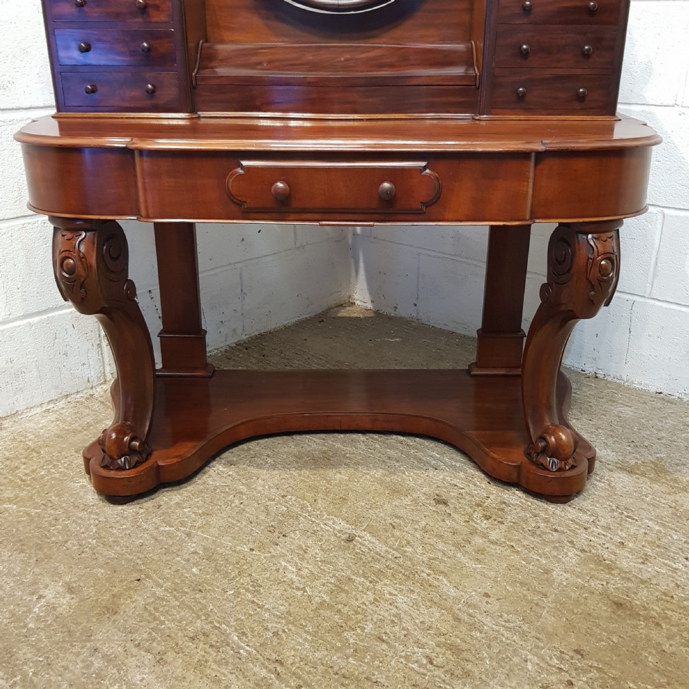 ANTIQUE VICTORIAN MAHOGANY DUCHESSE DRESSING TABLE C1880 View V