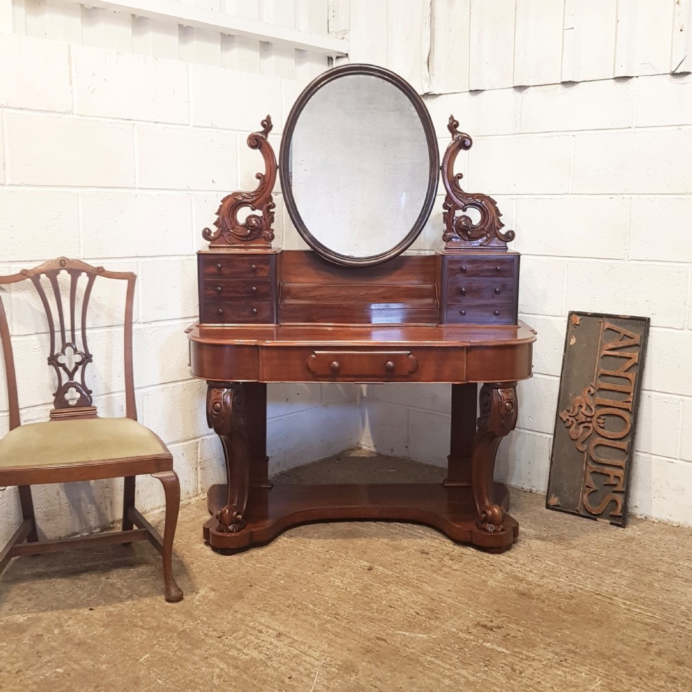 ANTIQUE VICTORIAN MAHOGANY DUCHESSE DRESSING TABLE C1880 View VII