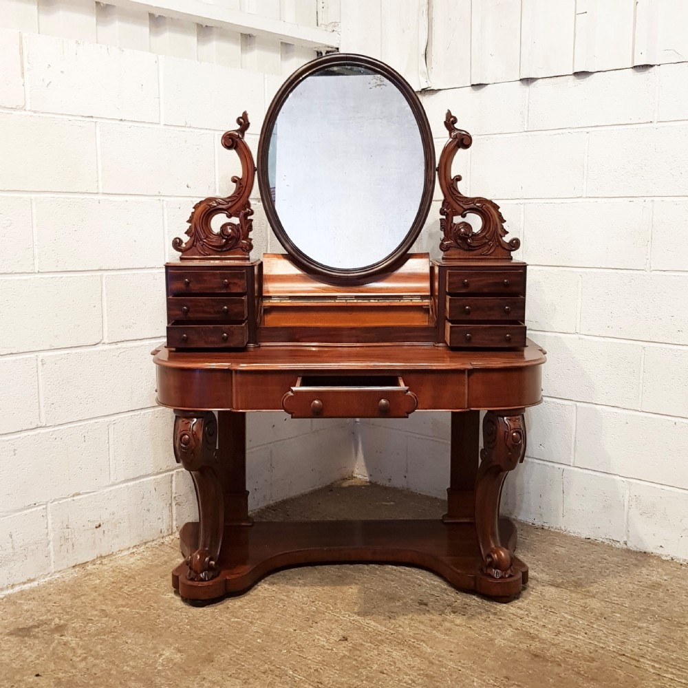 ANTIQUE VICTORIAN MAHOGANY DUCHESSE DRESSING TABLE C1880 View VIII