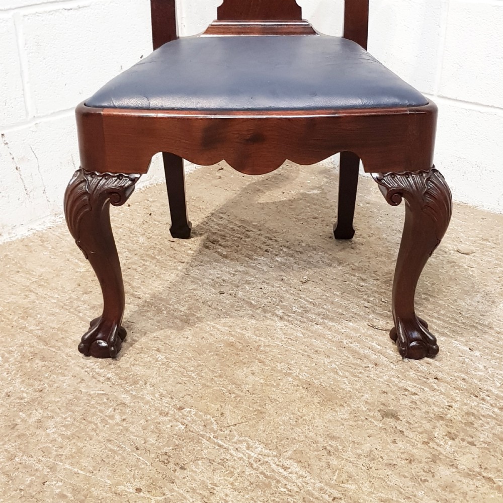 ANTIQUE SET EIGHT LATE VICTORIAN MAHOGANY QUEEN ANNE  WARING & GILLOWS DINING CHAIRS  C1890 View II