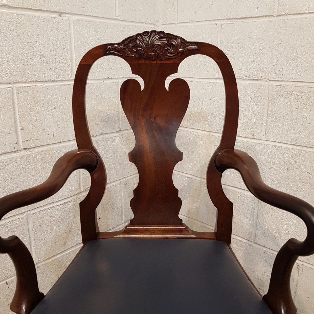 ANTIQUE SET EIGHT LATE VICTORIAN MAHOGANY QUEEN ANNE  WARING & GILLOWS DINING CHAIRS  C1890 View VIII