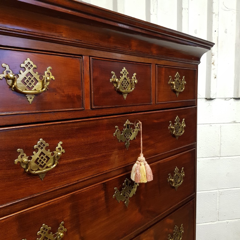 ANTIQUE 18TH CENTURY MAHOGANY CHEST ON CHEST C1780 View VII