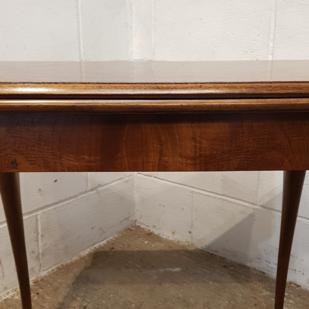 ANTIQUE BURR WALNUY FOLD OVER GAMES TABLE C1920 View VI