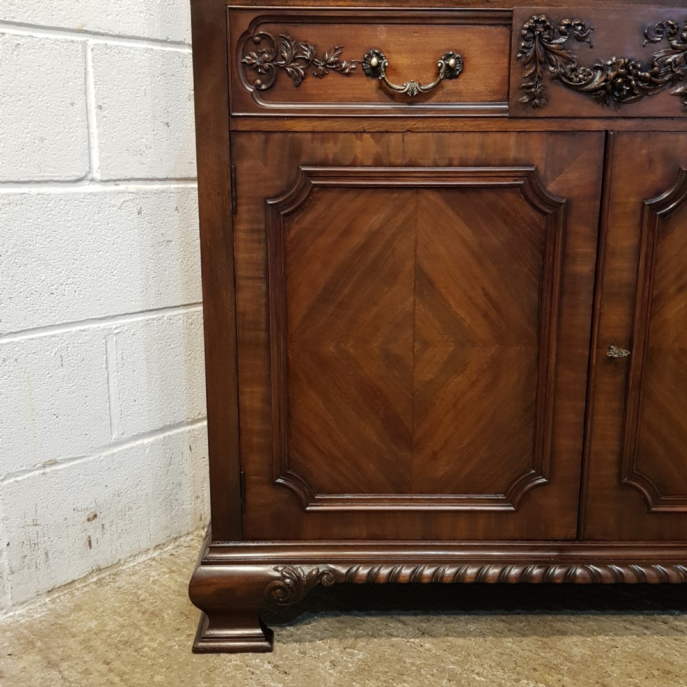 SUPERB ANTIQUE CHIPPENDALE REVIVAL MAHOGANY BOOKCASE BY WARING  & GILLOWS  View XI