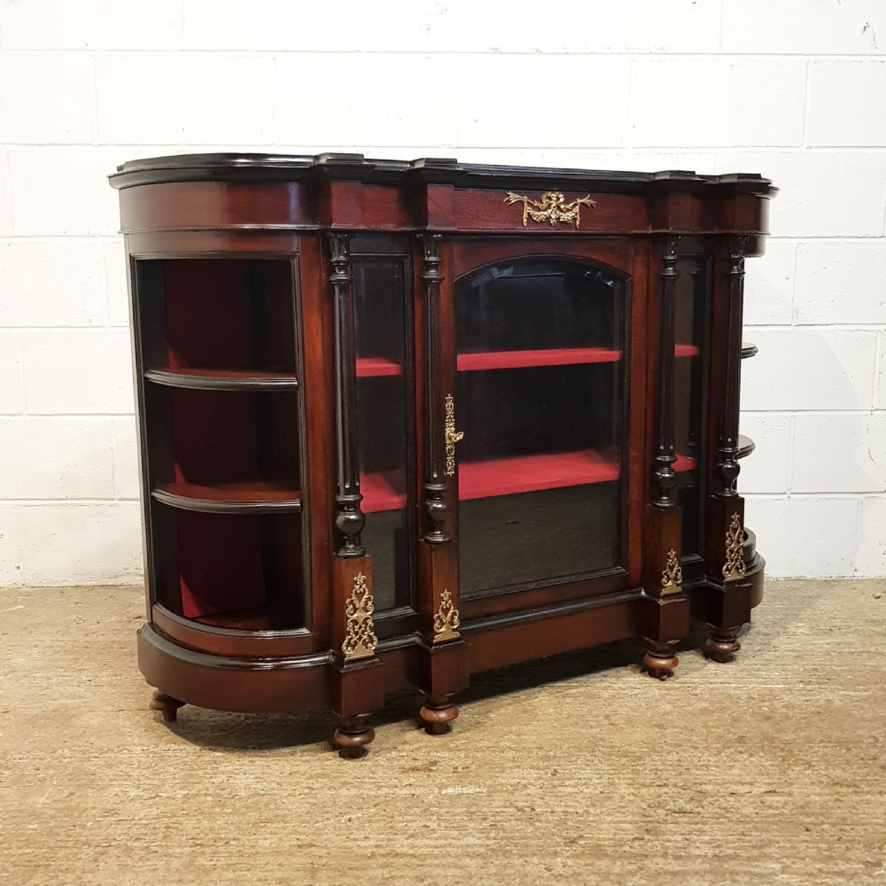 ANTIQUE EARLY VICTORIAN CUBAN MAHOGANY MARBLE TOPPED CREDENZA SIDEBOARD C1840 View VII