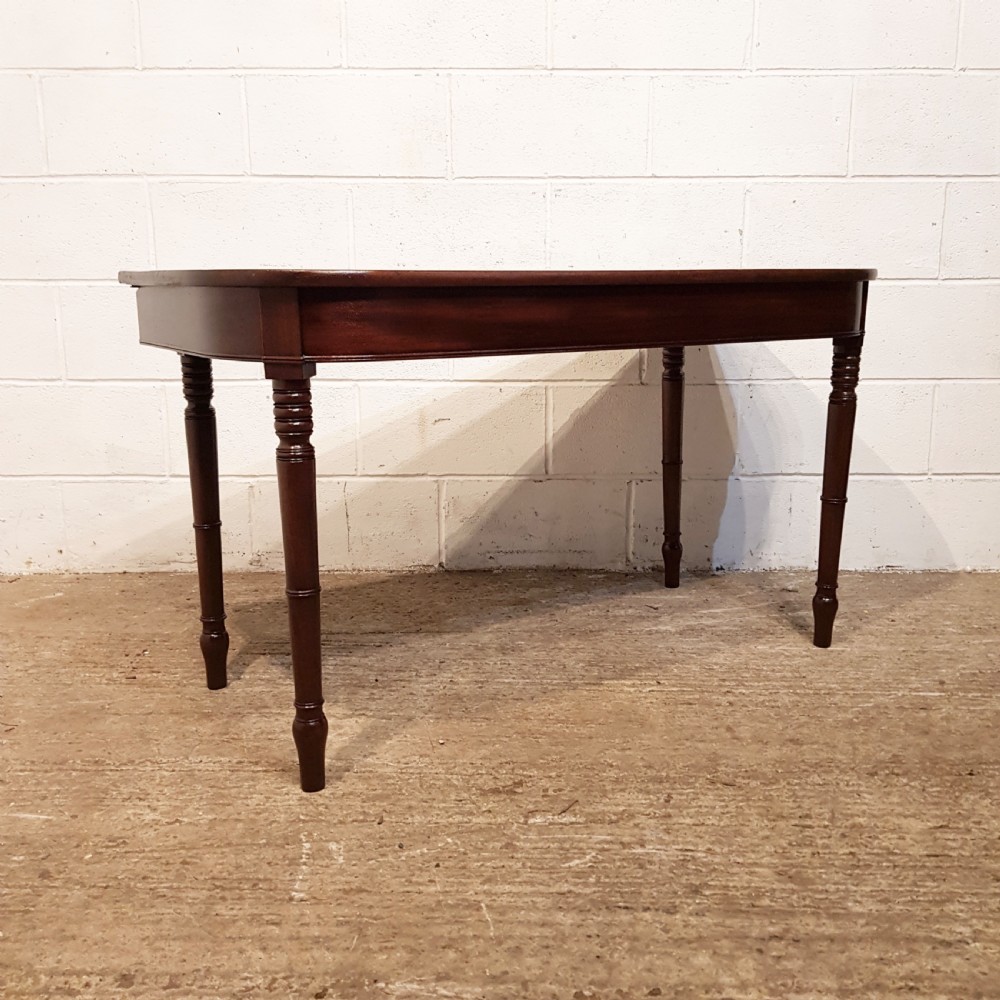 ANTIQUE PAIR 18TH CENTURY MAHOGANY D END SIDE TABLES C1780 View V