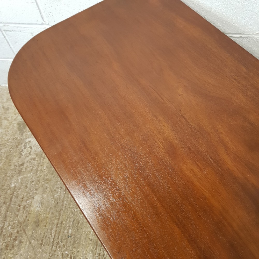 ANTIQUE PAIR 18TH CENTURY MAHOGANY D END SIDE TABLES C1780 View VI