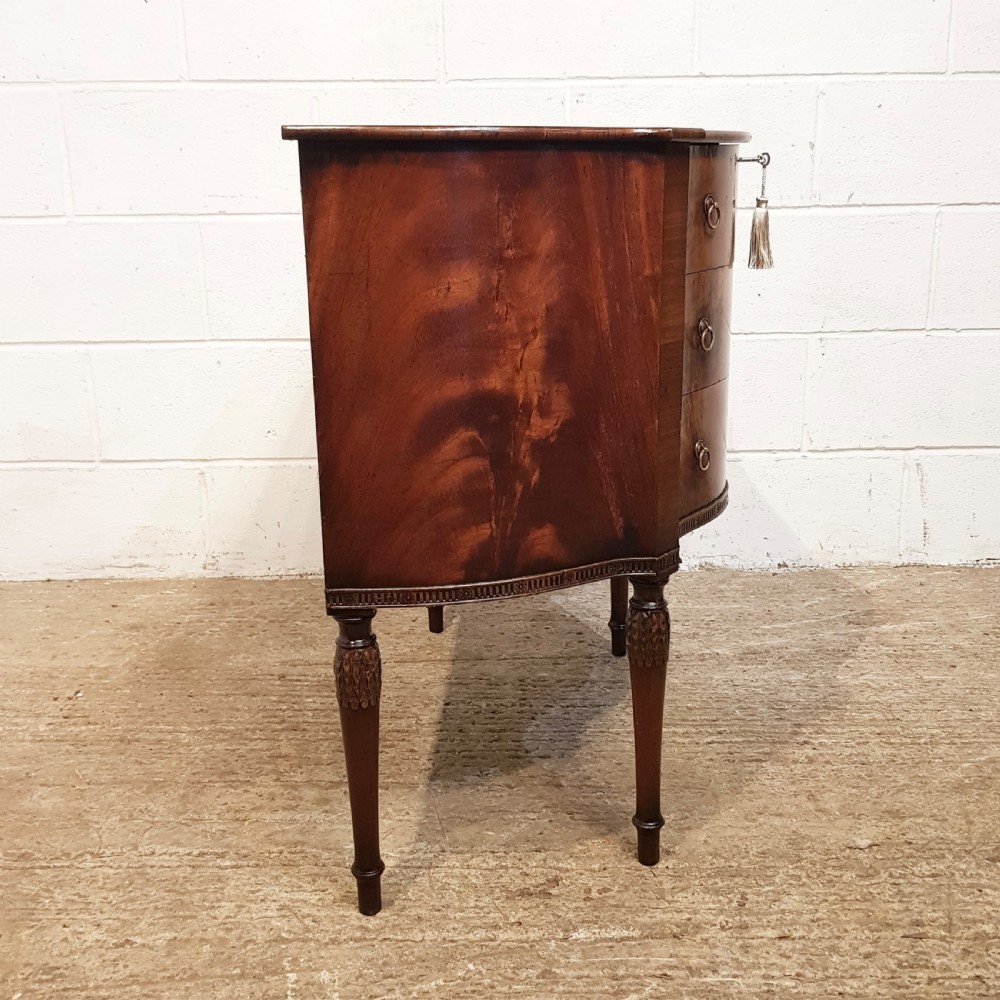 ANTIQUE MAHOGANY BOMBE CHEST OF DRAWERS C1920 View VII