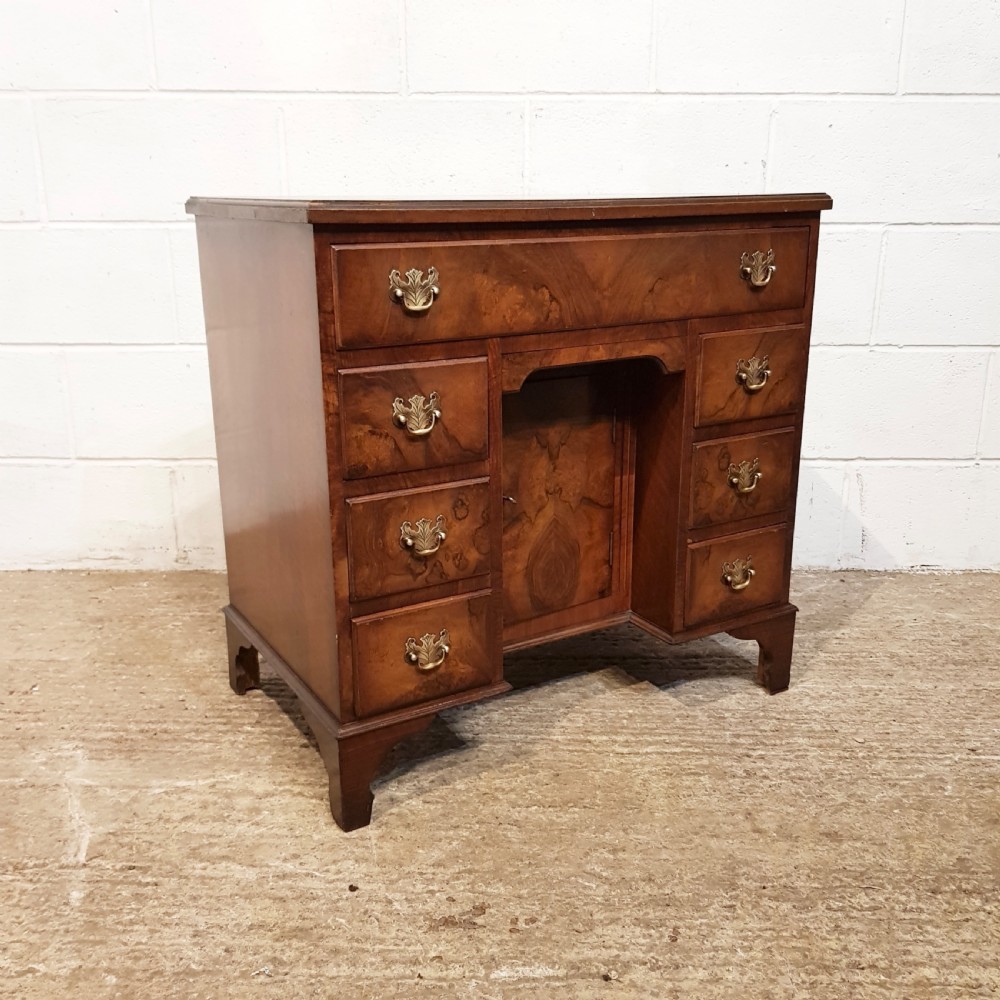 ANTIQUE BURR WALNUT DESK C1920 View II