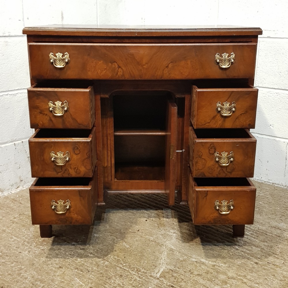 ANTIQUE BURR WALNUT DESK C1920 View VI