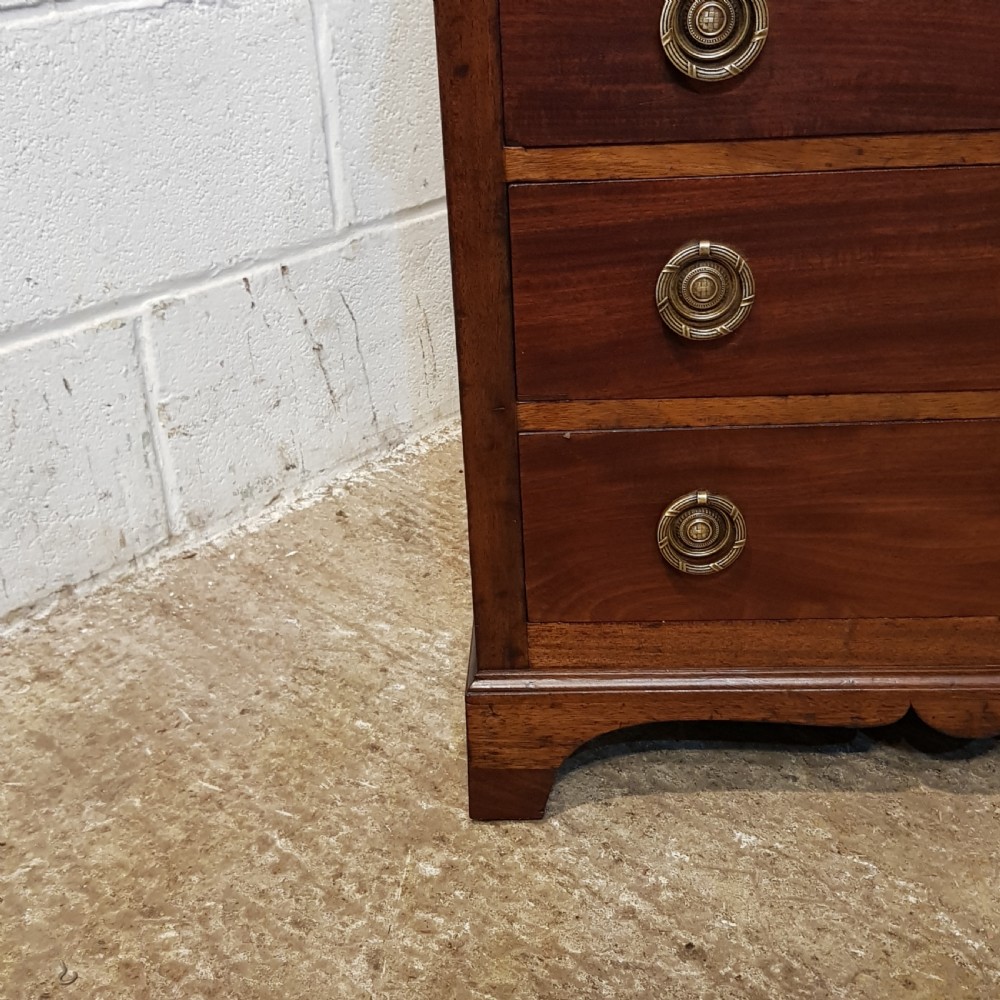 ANTIQUE VICTORIAN MAHOGANY DWARF CHEST OF DRAWERS C1880 View III