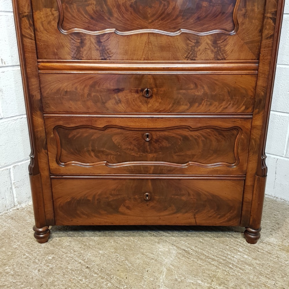 ANTIQUE VICTORIAN MAHOGANY BATANT ESCRITOIRE DEESK C1880 View X