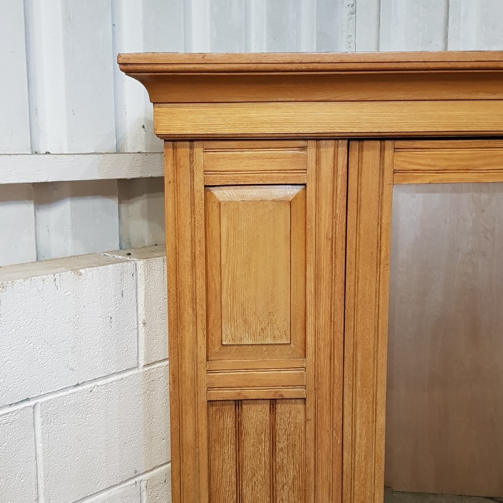 ANTIQUE VICTORIAN ASH SINGLE WARDROBE C1890 View III