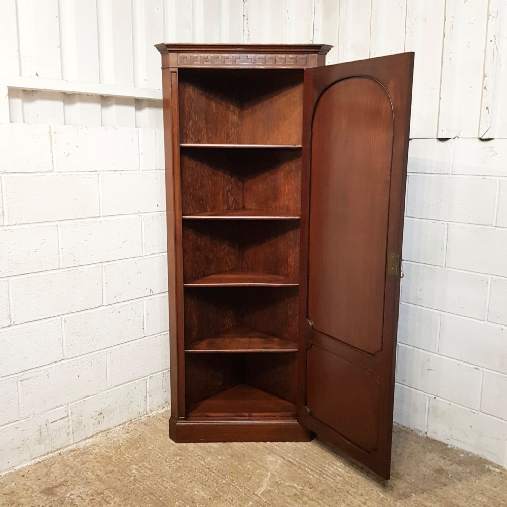 ANTIQUE EDWARDIAN MAHOGANY CORNER CABINET C1900 View IV