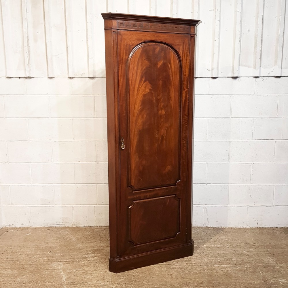 ANTIQUE EDWARDIAN MAHOGANY CORNER CABINET C1900 View VII