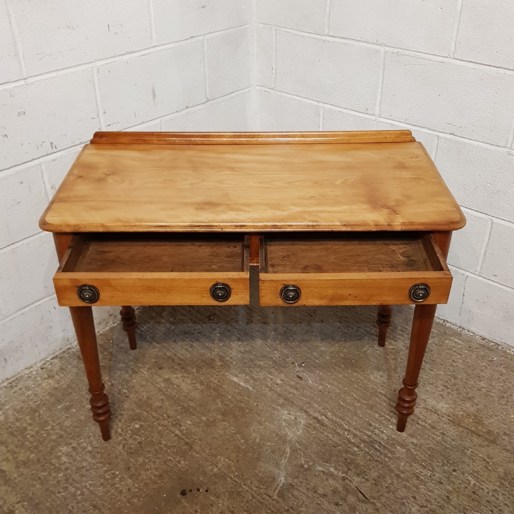 ANTIQUE VICTORIAN SATINWOOD WRITING TABLE C1880 View V