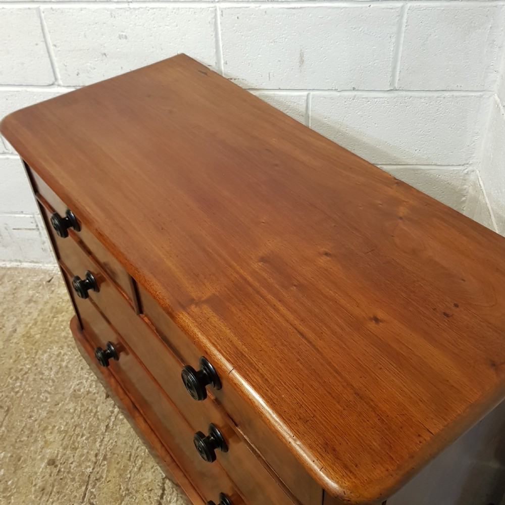 ANTIQUE VICTORIAN MAHOGANY CHEST OF DRAWERS C1880 View III