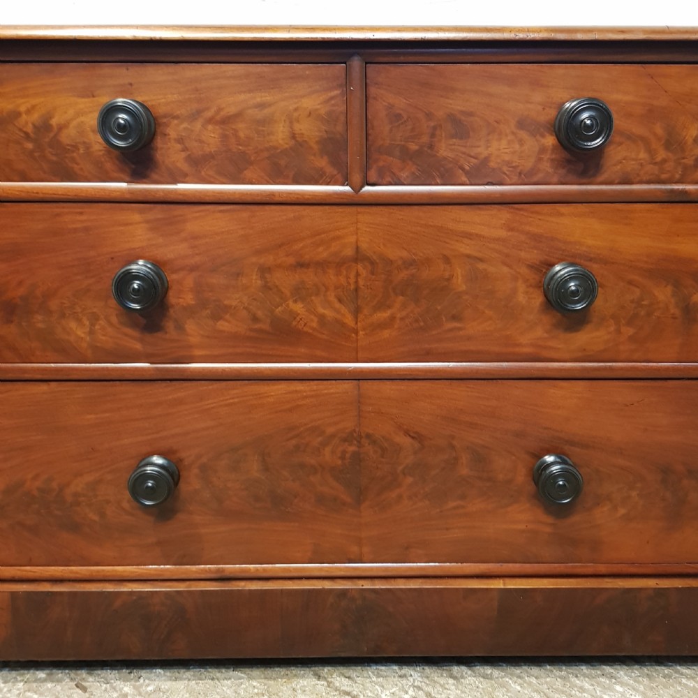 ANTIQUE VICTORIAN MAHOGANY CHEST OF DRAWERS C1880 View IV