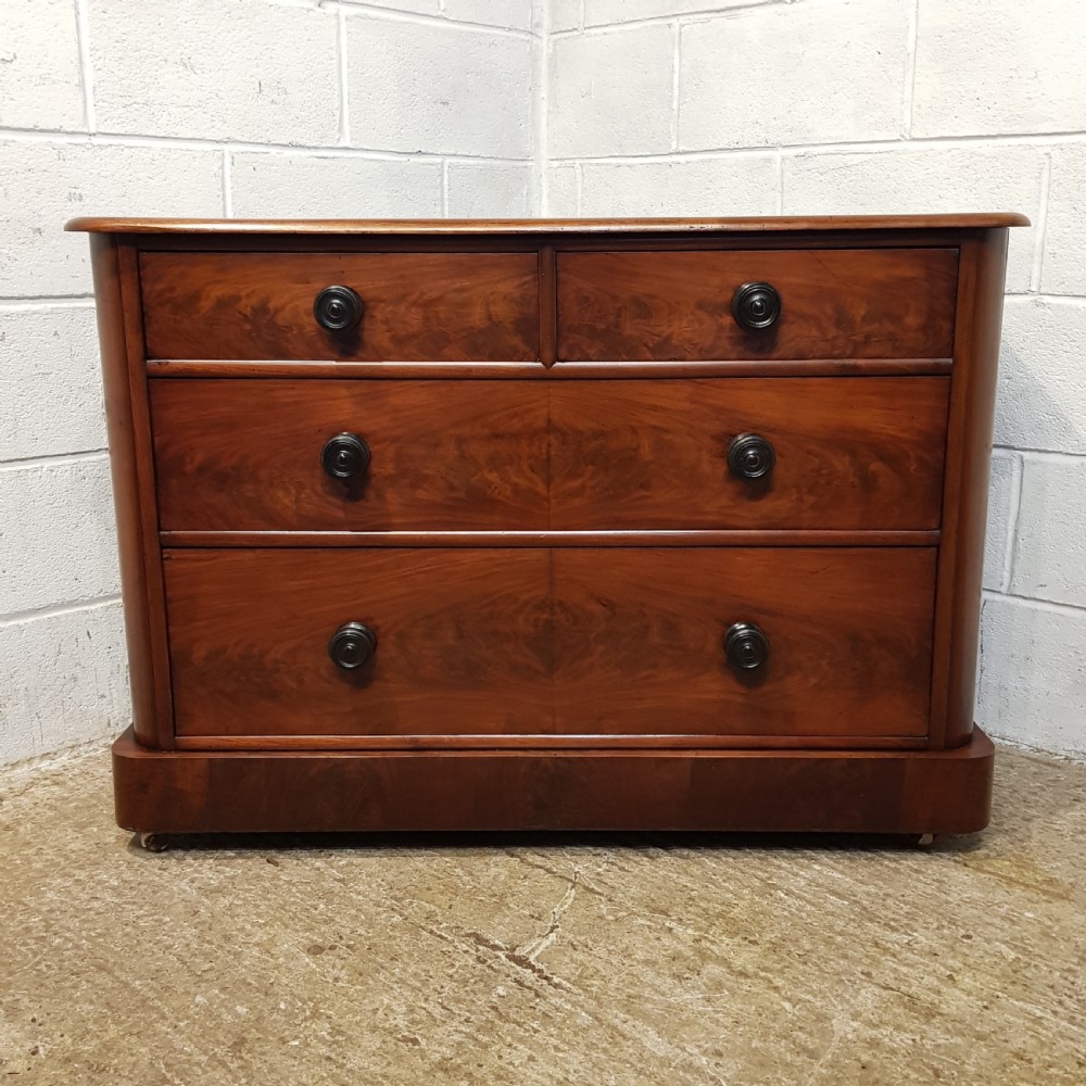 ANTIQUE VICTORIAN MAHOGANY CHEST OF DRAWERS C1880 View VI
