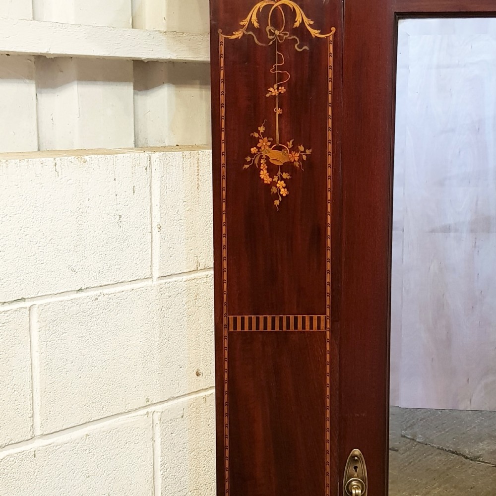 ANTIQUE EDWARDIAN MAHOGANY SINGLE WARDROBE C1900 View VI