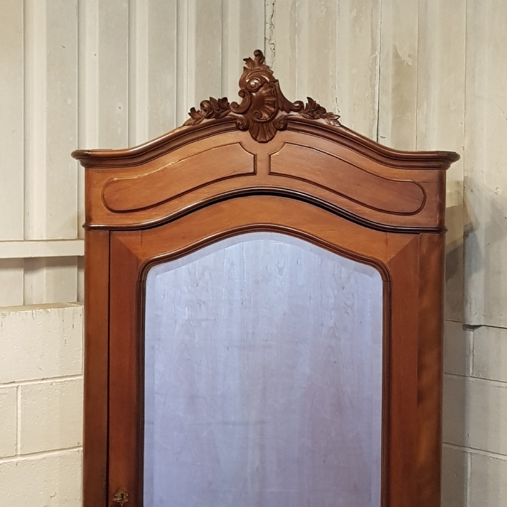 ANTIQUE FRENCH WALNUT SINGLE ARMOIRE C1890 View VI