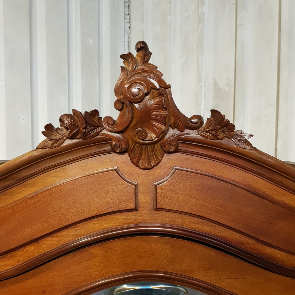 ANTIQUE FRENCH WALNUT SINGLE ARMOIRE C1890 View VIII