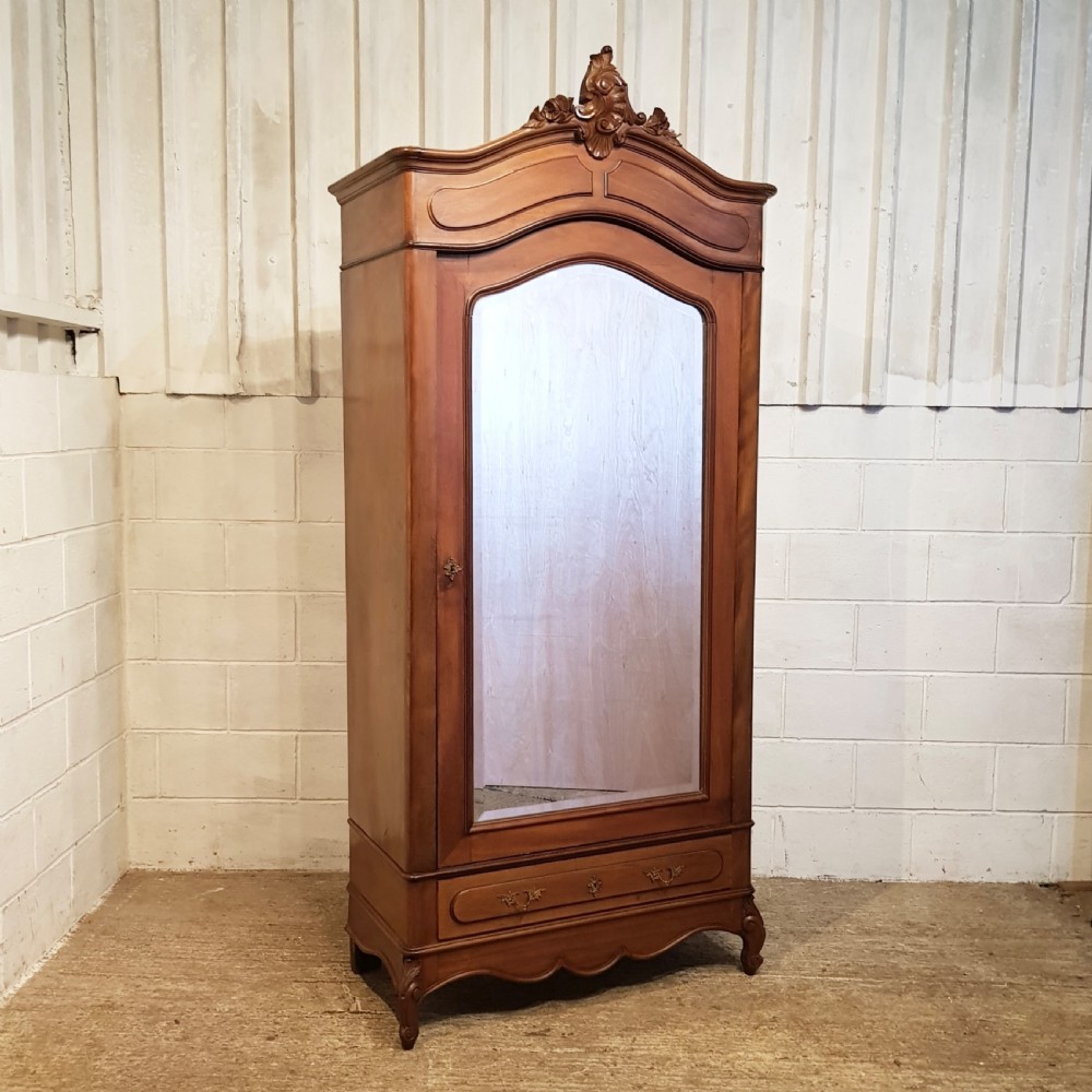 ANTIQUE FRENCH WALNUT SINGLE ARMOIRE C1890 View XI