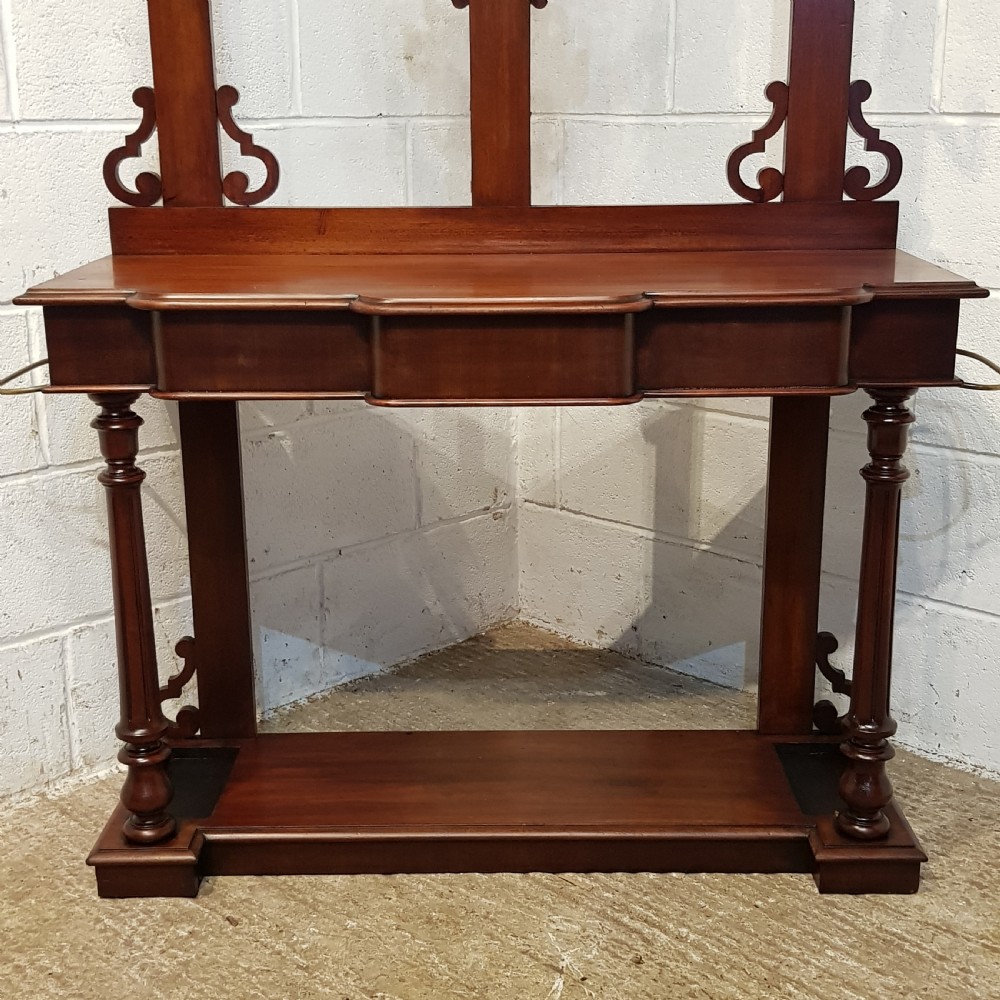 AN ANTIQUE VICTORIAN MAHOGANY HALL STAND  View VII